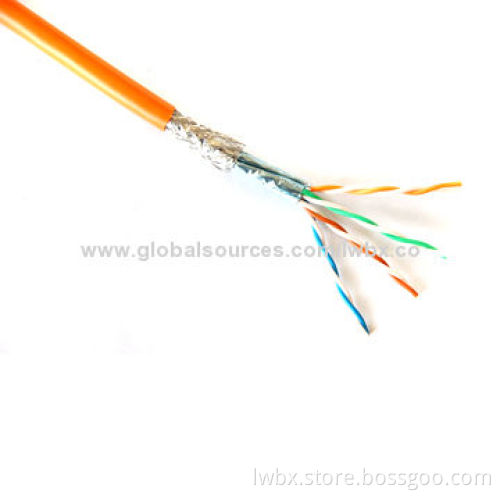 Twin SFTP Cat7 Cable with Aluminum Shield, Customized Requirements are Accepted